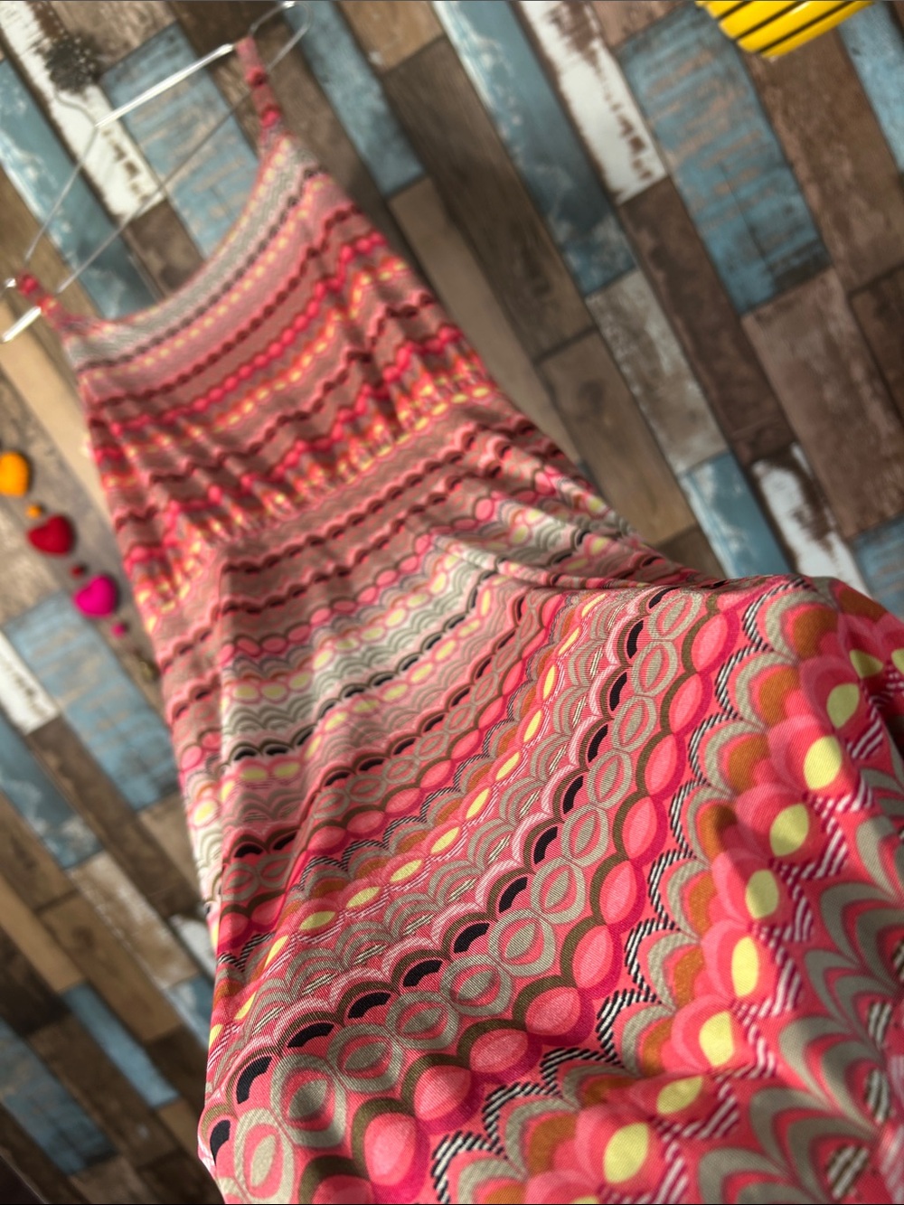 Tribal Pink Multi-Stripe Sleeveless Maxi Dress - Picture 15 of 15
